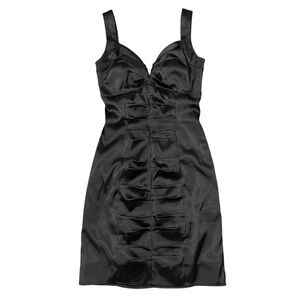 Morgan & Co. Women's Mini Dress Formal Little Black Dress Pleated sz XS